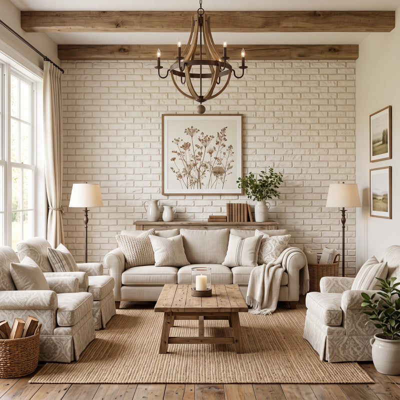 Alabaster Living Room Accent Wall